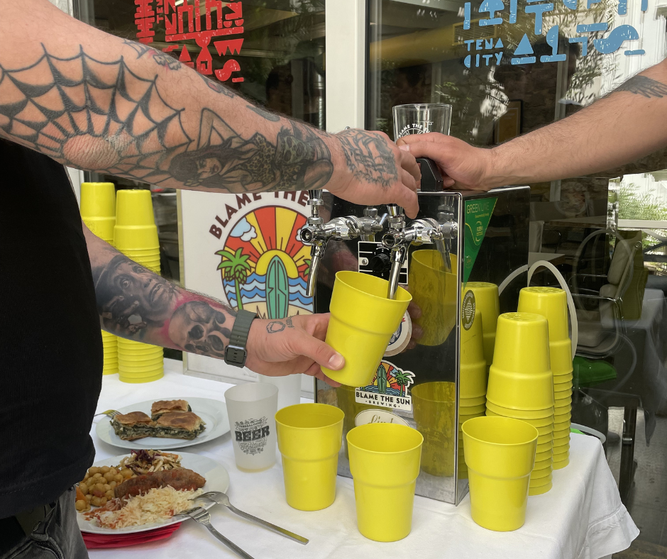 We collaborated with Blame the Sun brewery to showcase the REMEDIES reusable cup system